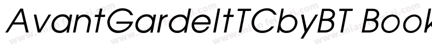 AvantGardeItTCbyBT Book字体转换